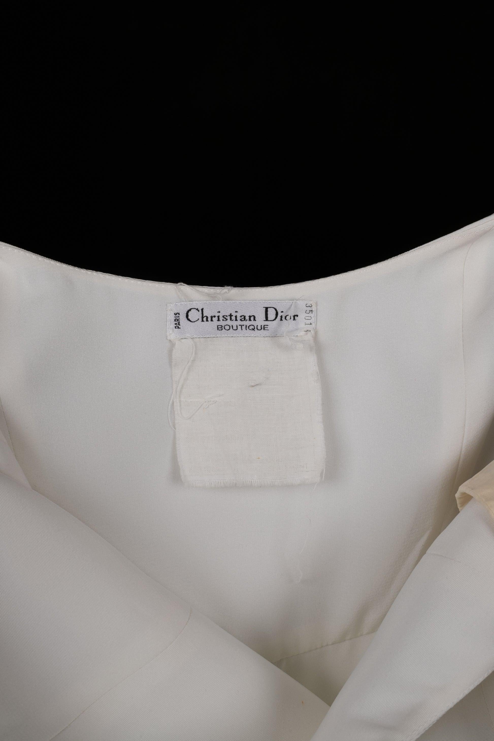 Christian Dior Weißer Hosen-Overall, 1993 im Angebot 3