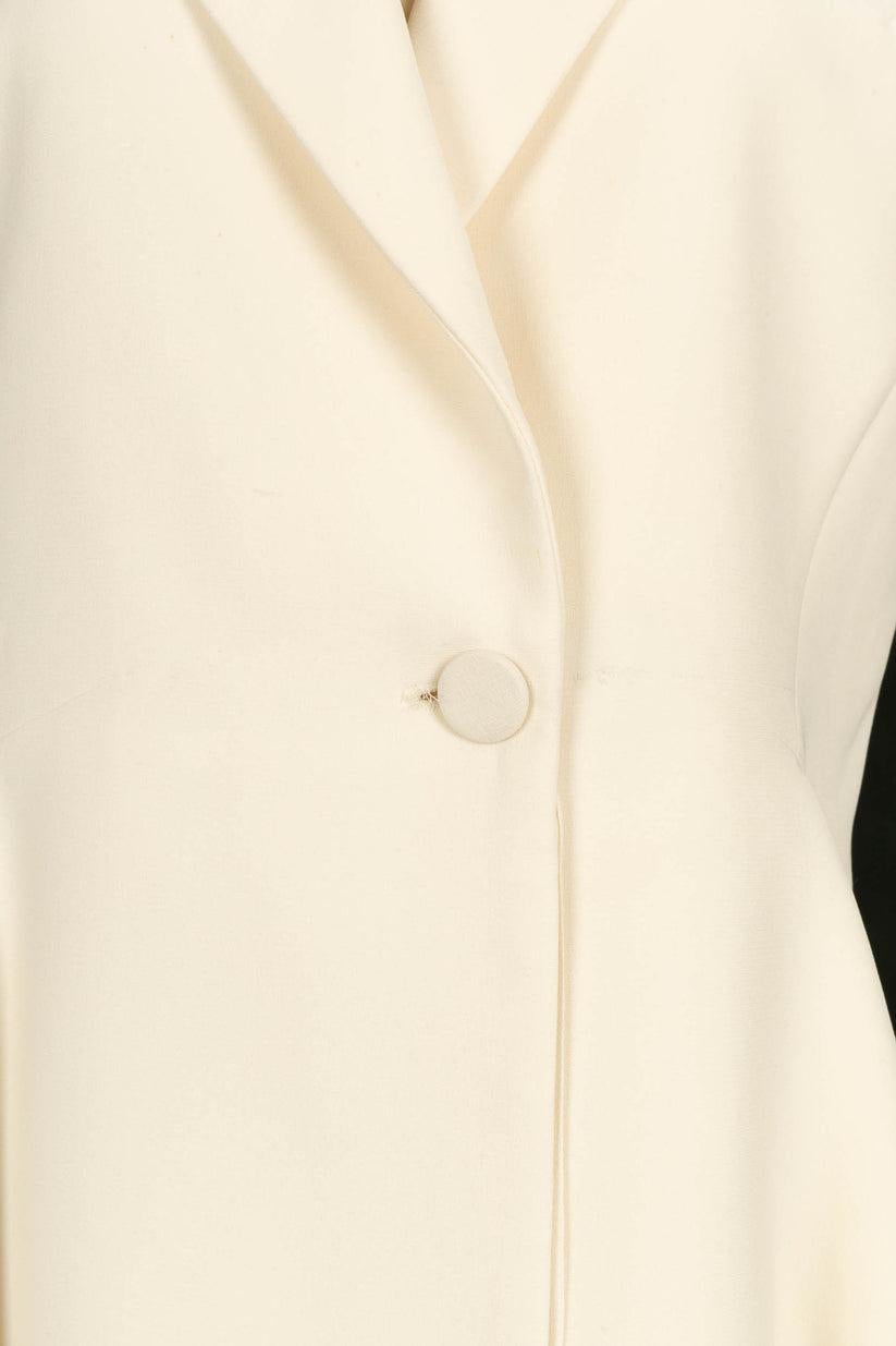 Christian Dior White Silk Crepe Vest 1