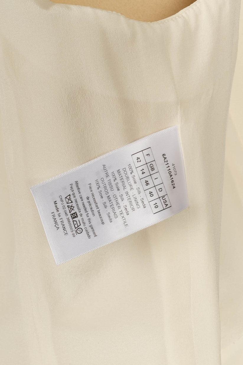 Christian Dior White Silk Crepe Vest 3