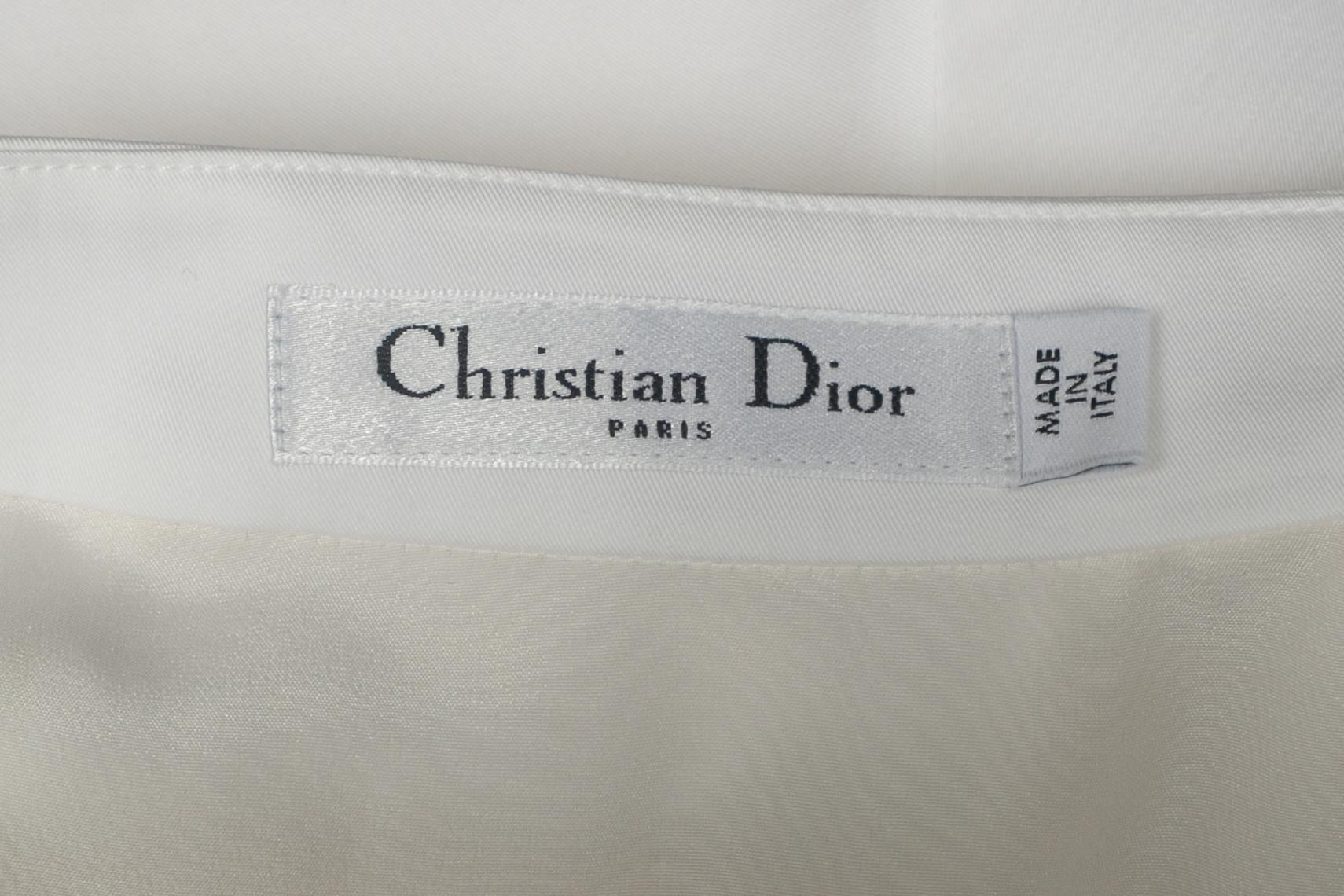 Gonna bianca Christian Dior in vendita 5