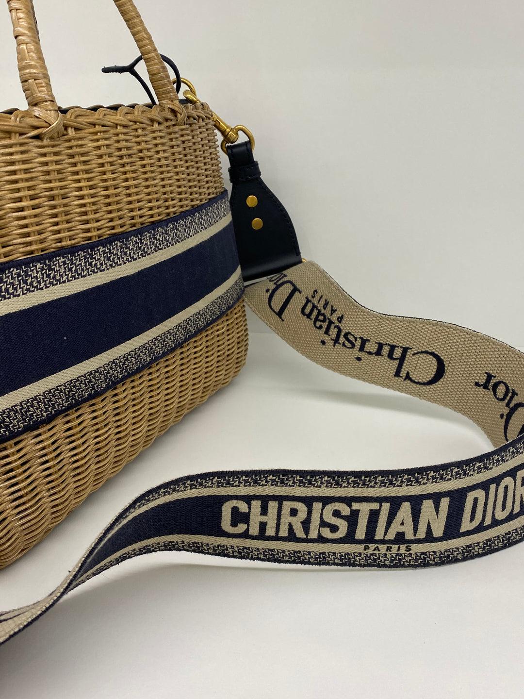 Christian Dior Wicker Bag For Sale 7