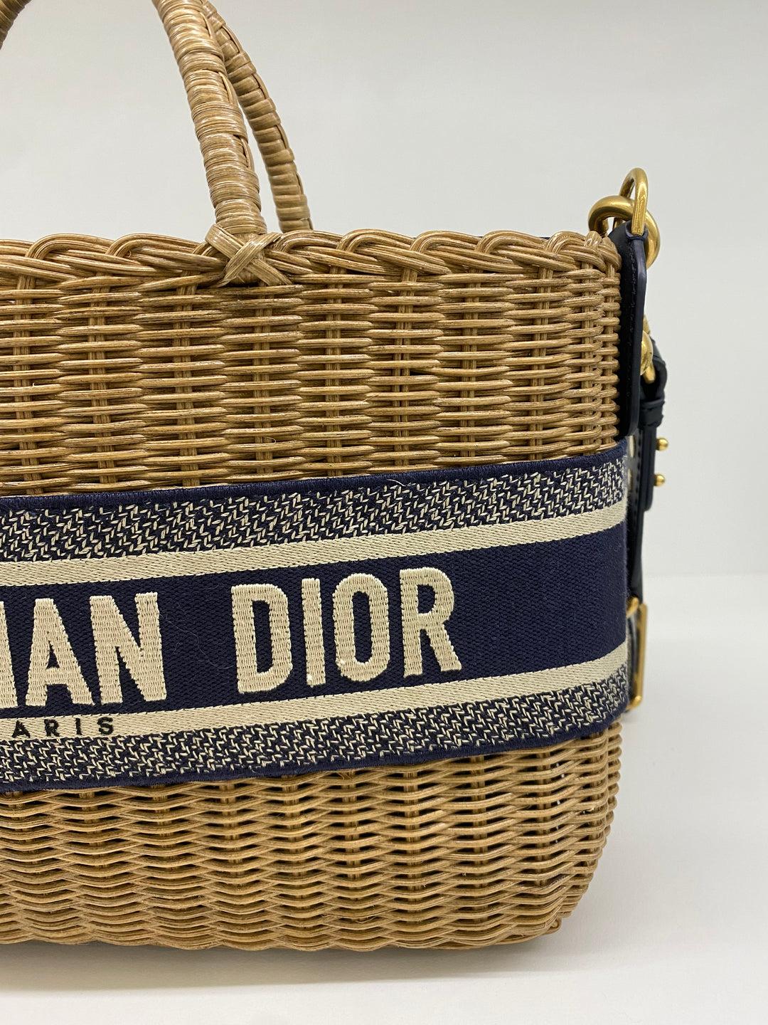 Women's Christian Dior Wicker Bag For Sale