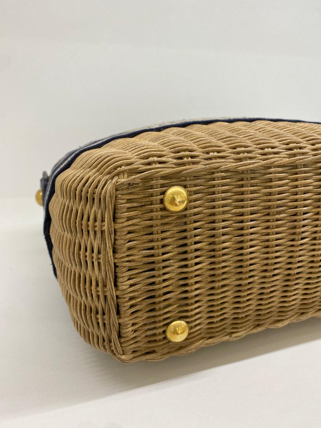 Christian Dior Wicker Bag For Sale 3