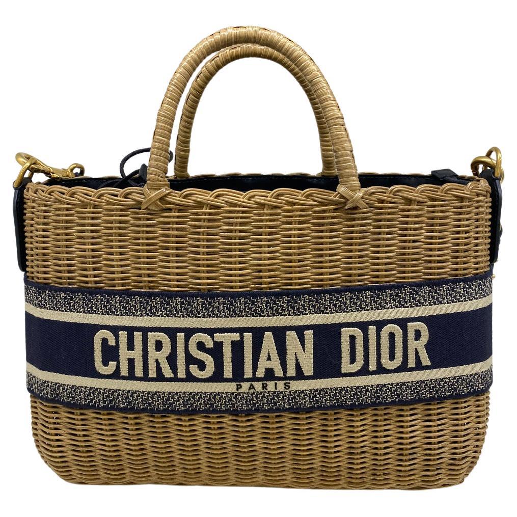 Christian Dior Wicker Bag For Sale