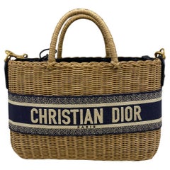 Sac en osier Christian Dior