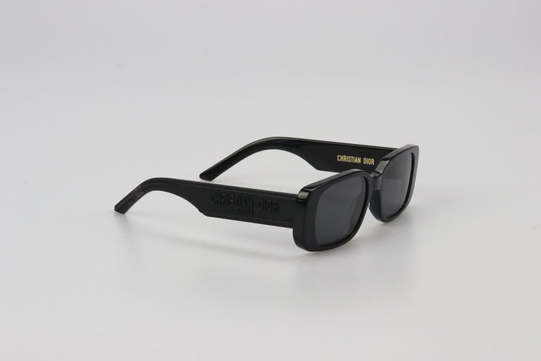 DioRider S2U Rectangle-Frame Acetate Mirrored Sunglasses
