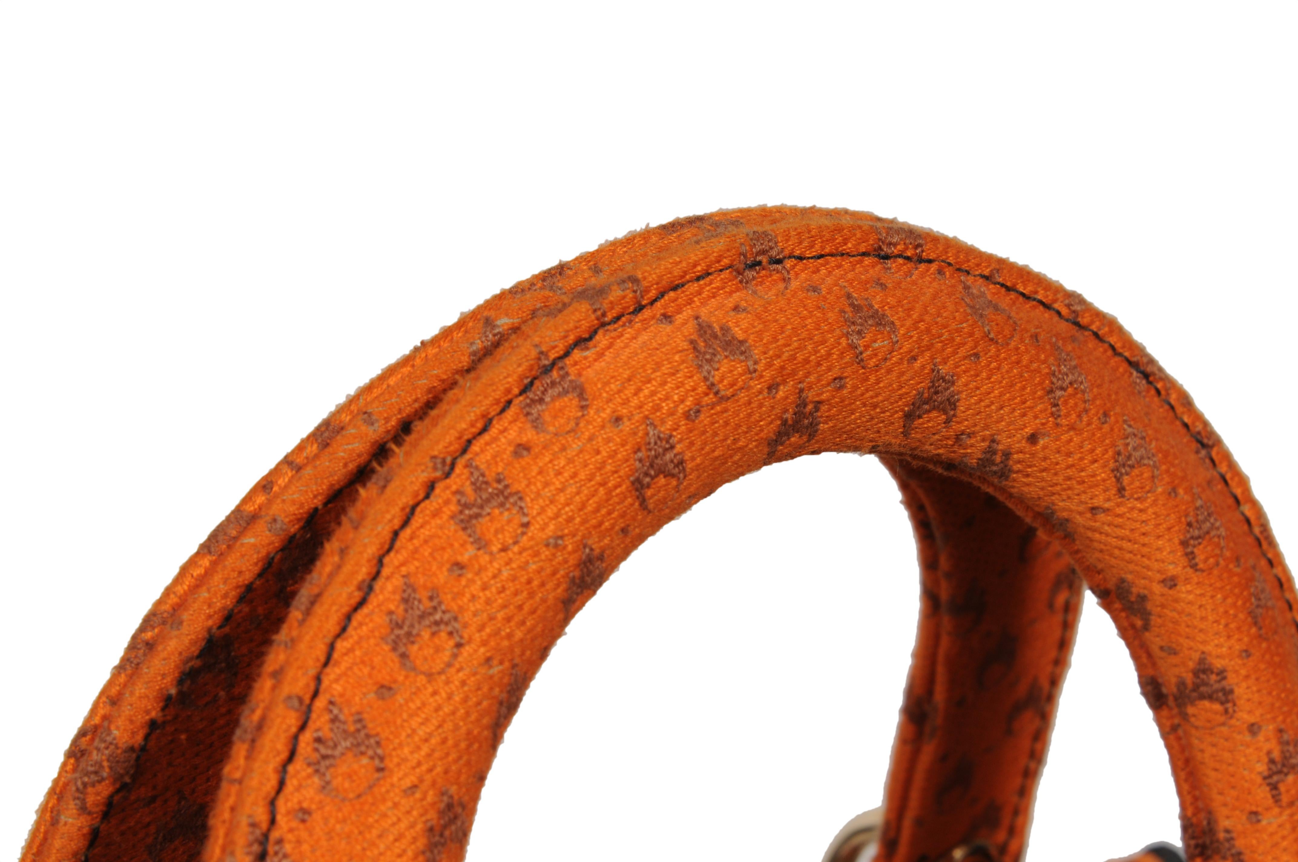 Christian Dior Bolso de hombro Dino Medium Lady D-Lite bordado para mujer Naranja en venta 6