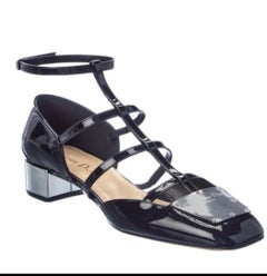 Christian Dior Women's La Parisienne Caged Pumps /Ballerinas Leather Maria Grazi