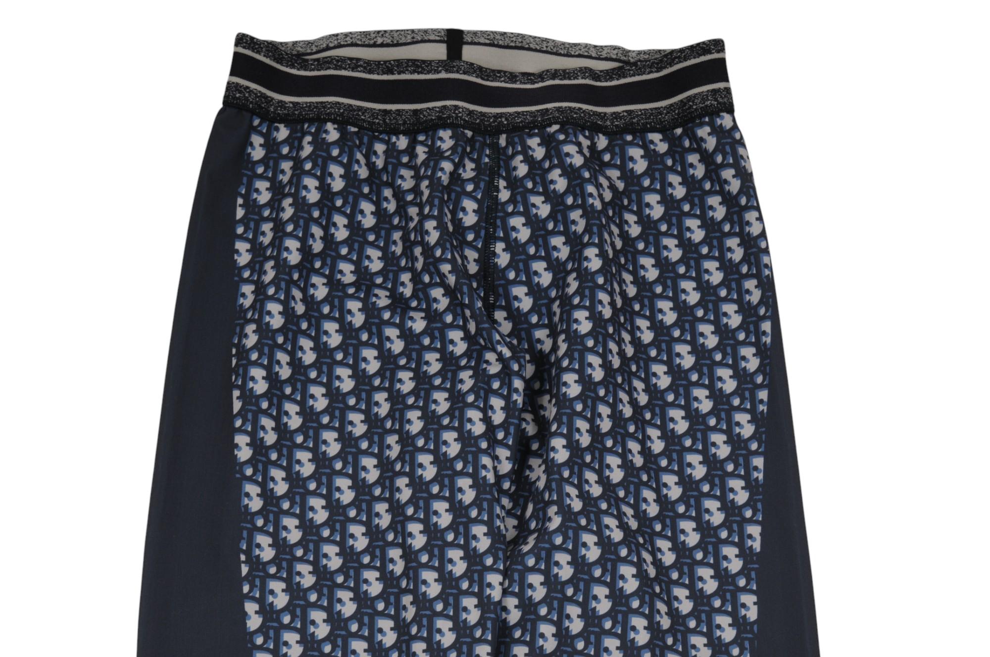 Christian Dior Leggings Mujer Logotipo Oblicuo Azul Medio Gris Spandex Poliamida en Excelente estado para la venta en North Miami, FL