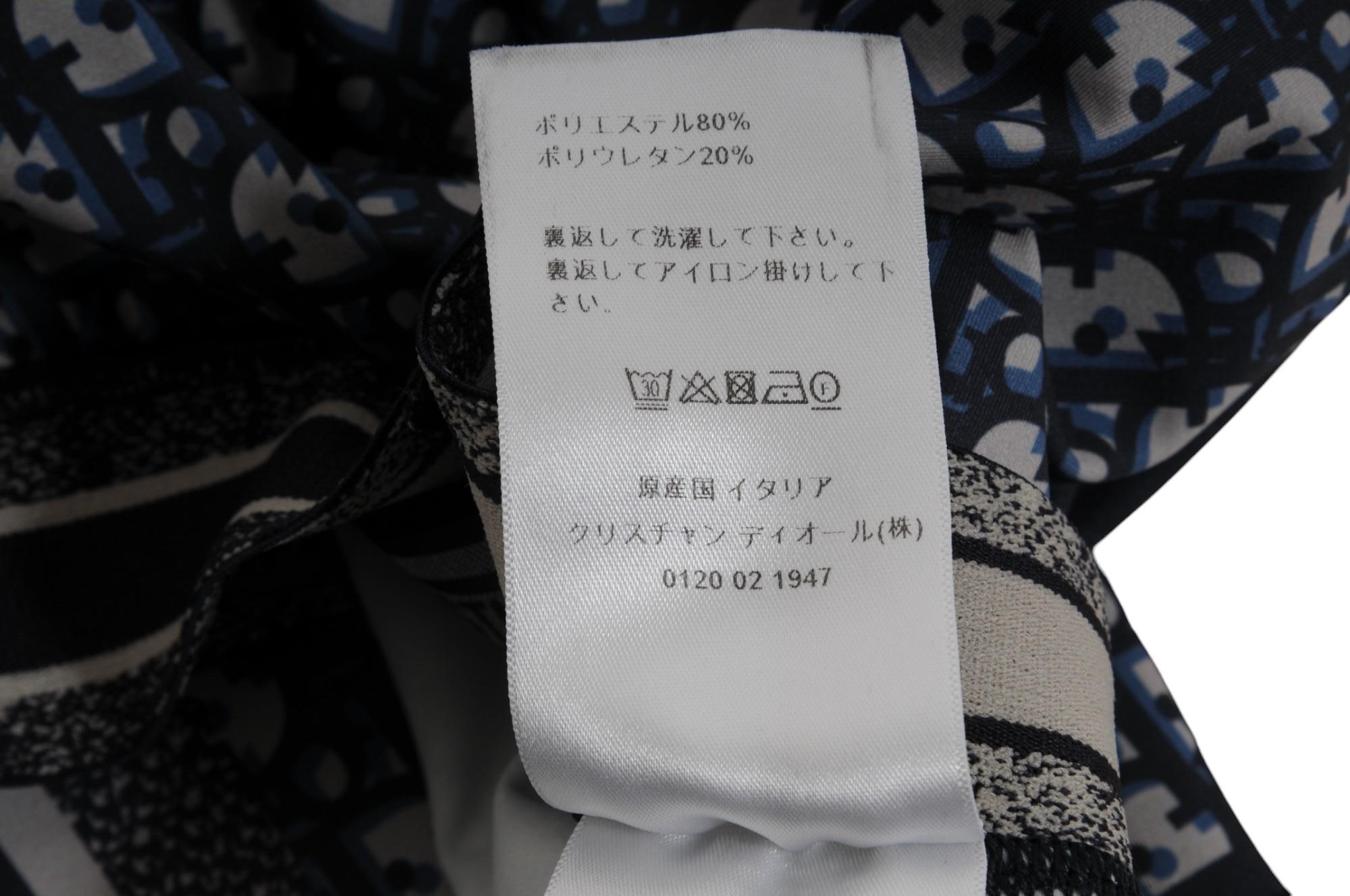 Christian Dior Leggings Mujer Logotipo Oblicuo Azul Medio Gris Spandex Poliamida en venta 4