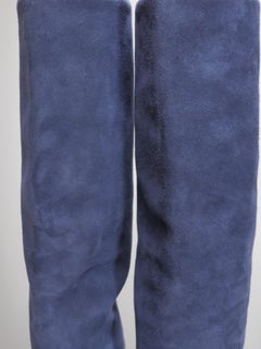 Christian Dior Women's Size 38 Navy Suede & Leather Boots