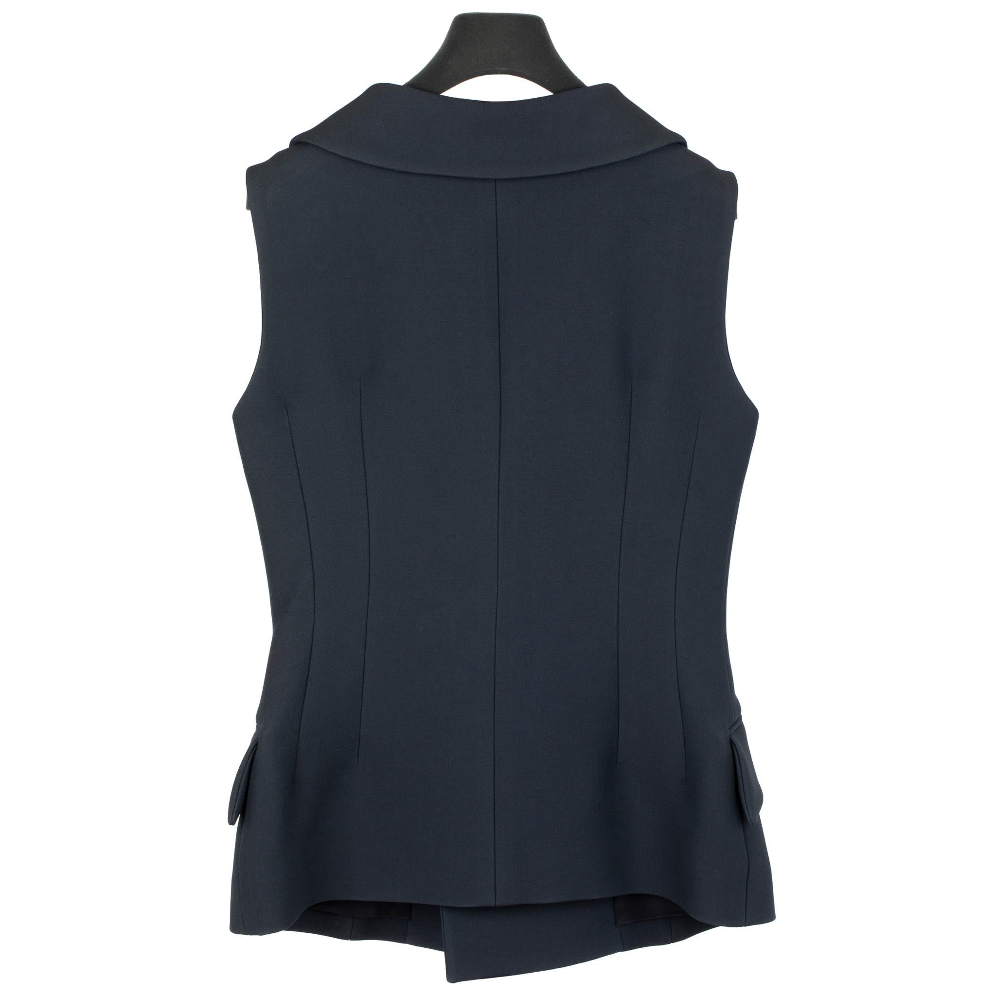 Women's Christian Dior Womens Vest Navy 38 FR For Sale