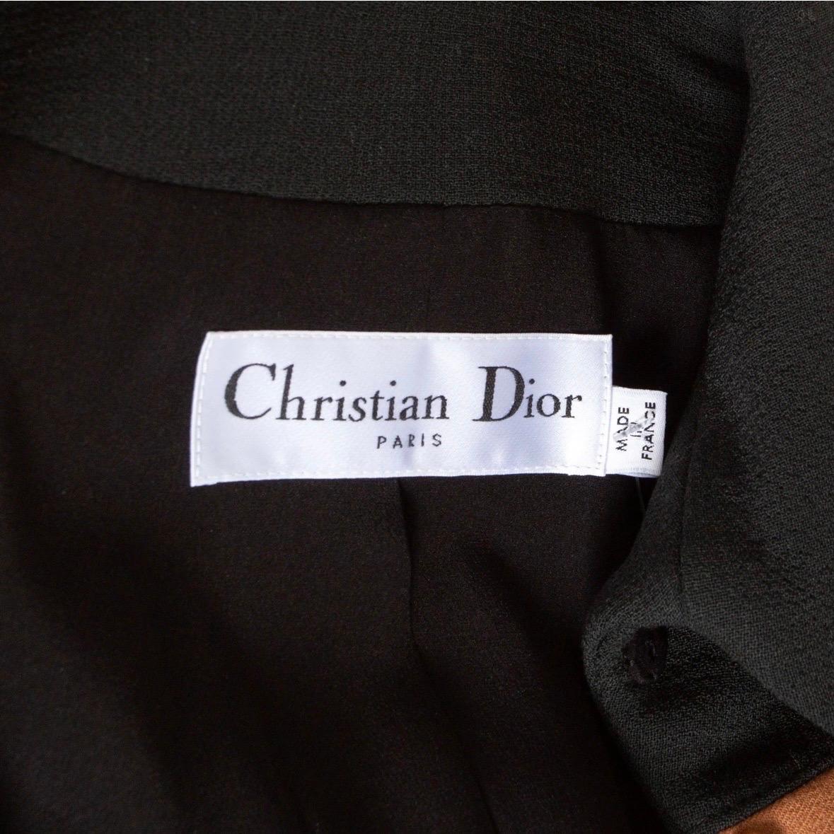 Christian Dior - Manteau à rayures abstraites et découpes - Automne 2015 (Raf Simons) en vente 2