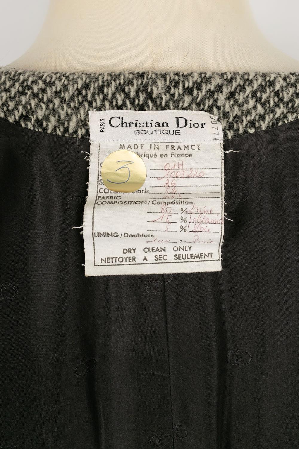 Christian Dior Anzug-Ensemble aus Wolle und Seide im Angebot 6
