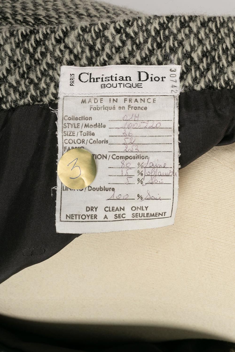 Christian Dior Anzug-Ensemble aus Wolle und Seide im Angebot 7