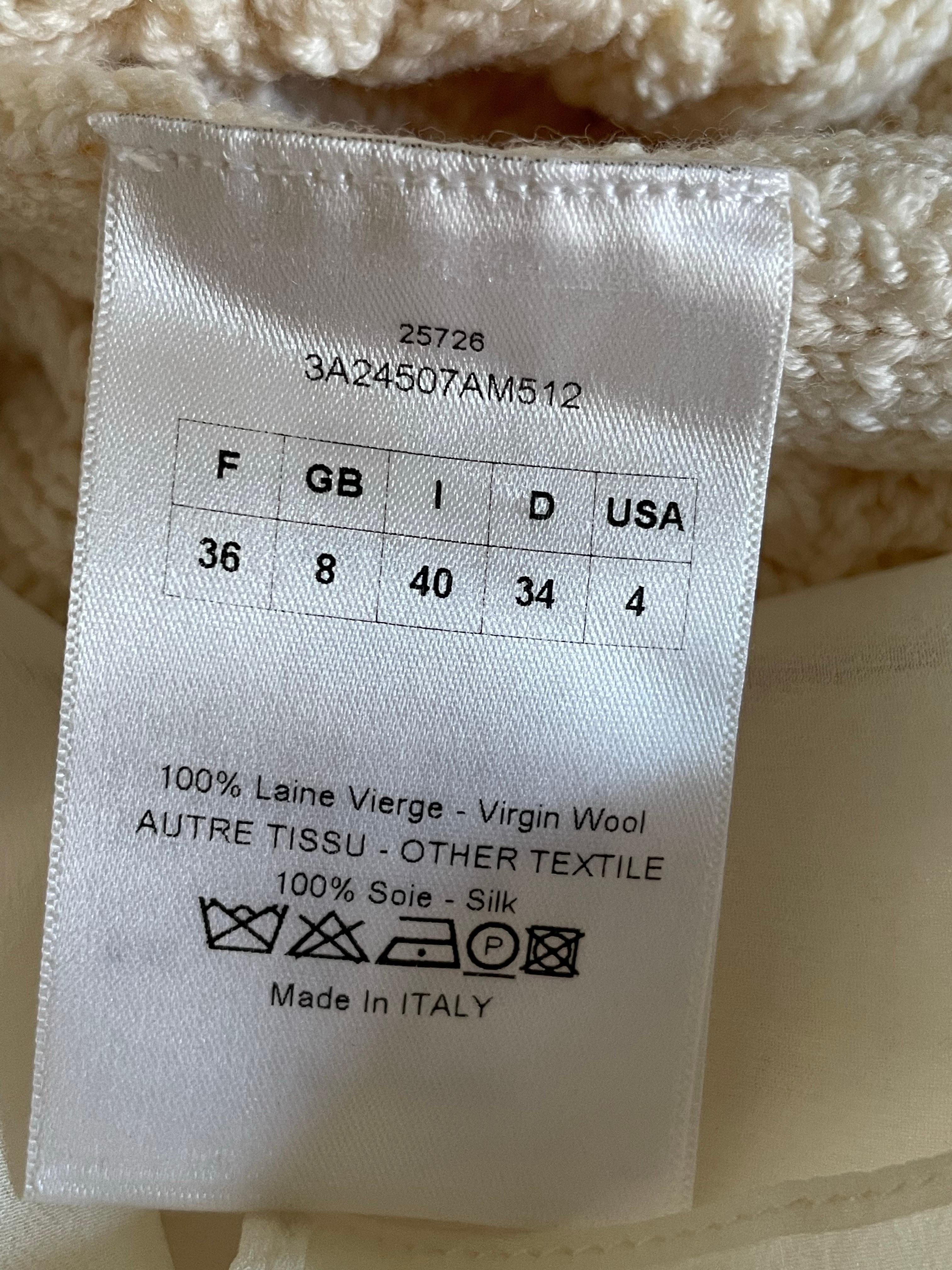 Pull en laine et soie CHRISTIAN DIOR. Excellent état - En vente à CACHAN, FR