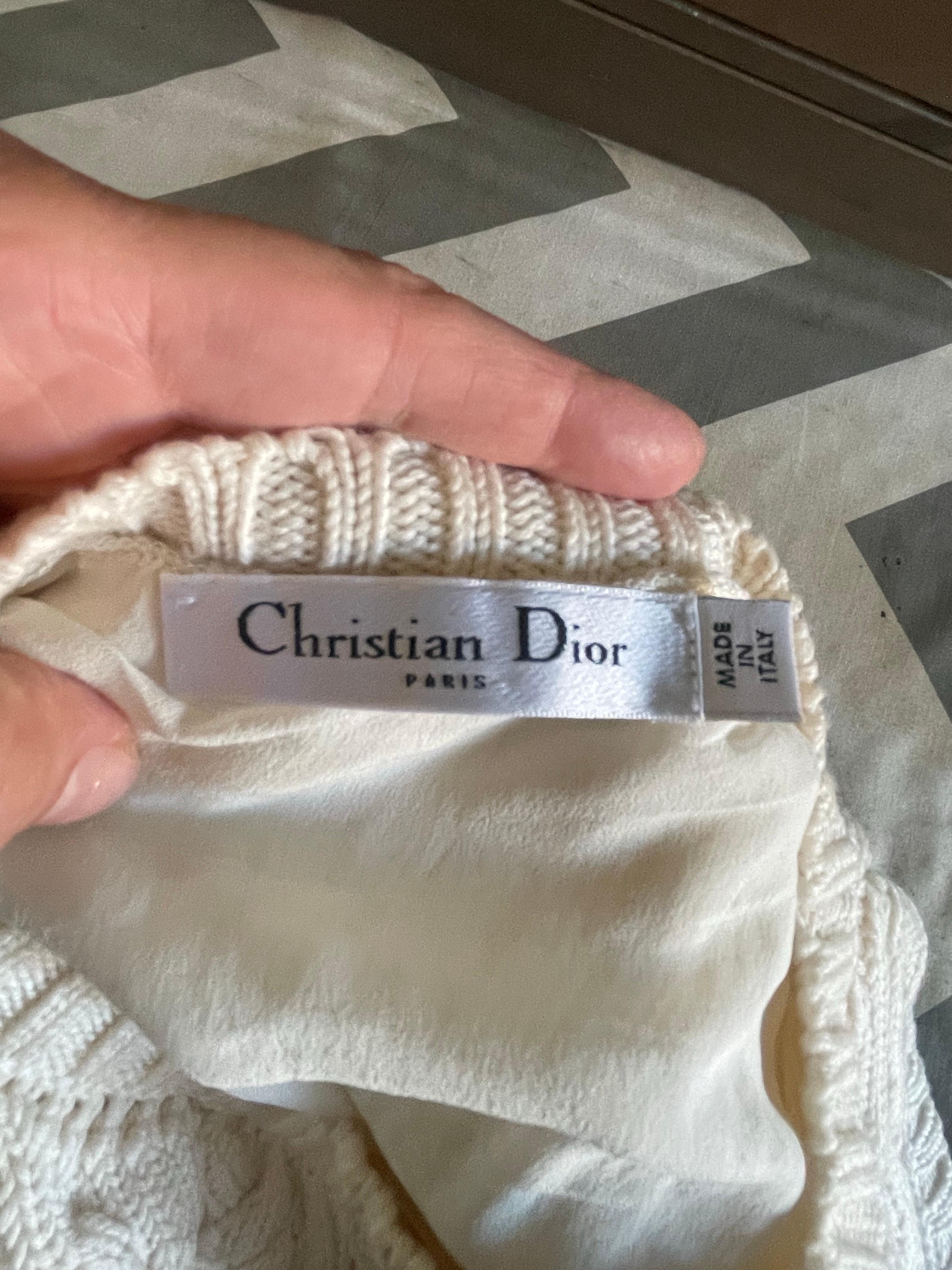 Pull en laine et soie CHRISTIAN DIOR. en vente 2