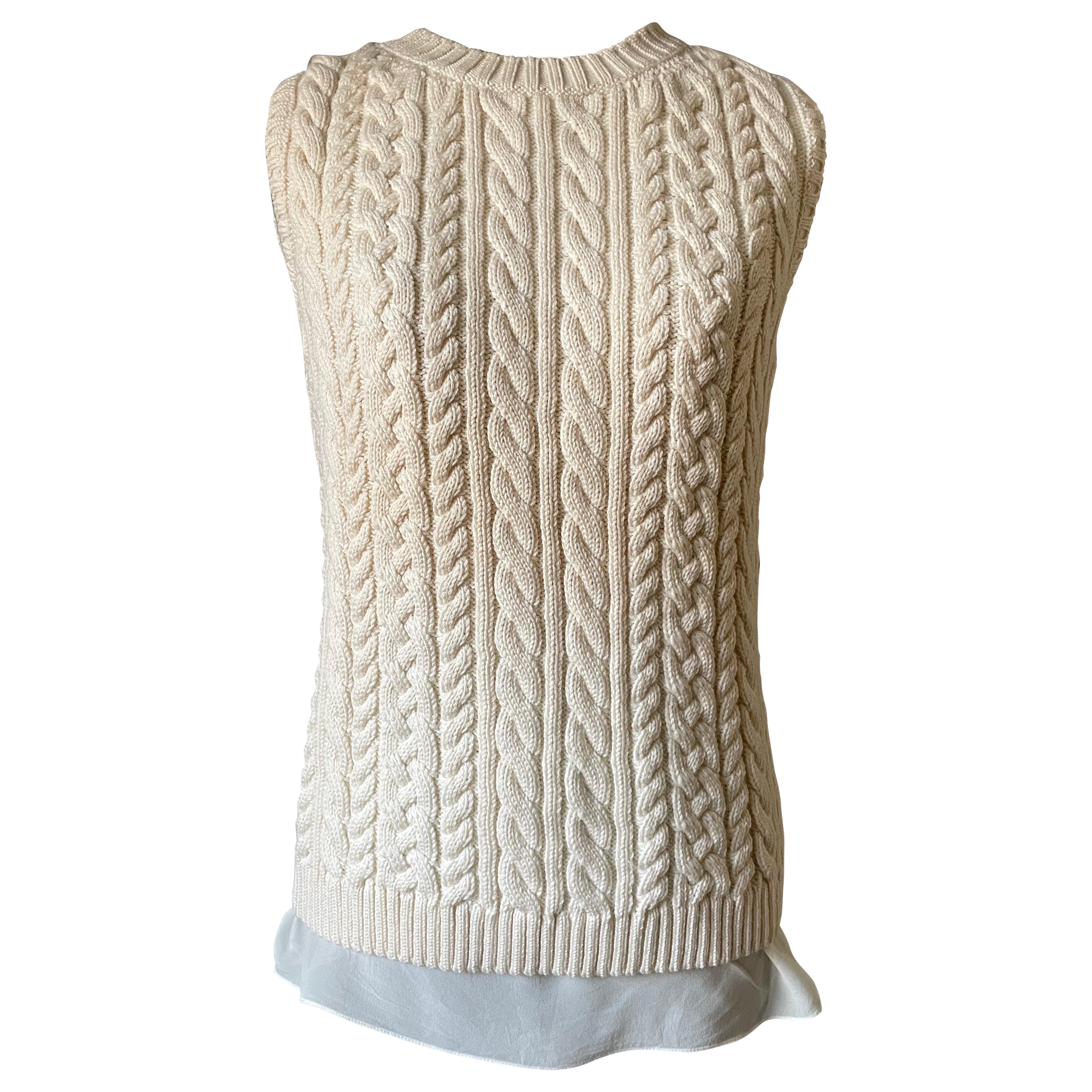Pull en laine et soie CHRISTIAN DIOR.