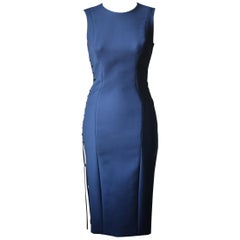 Christian Dior Wool-Blend Lace-Up Dress