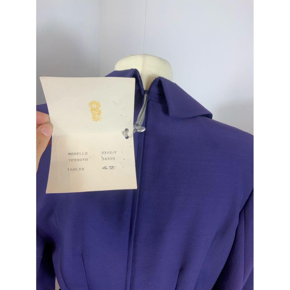 Christian Dior Wool Mid-Length Dress in Purple 5