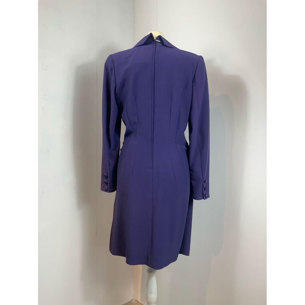 Christian Dior Wool Mid-Length Dress in Purple 3