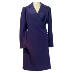 Christian Dior Wool Mid-Length Dress in Purple