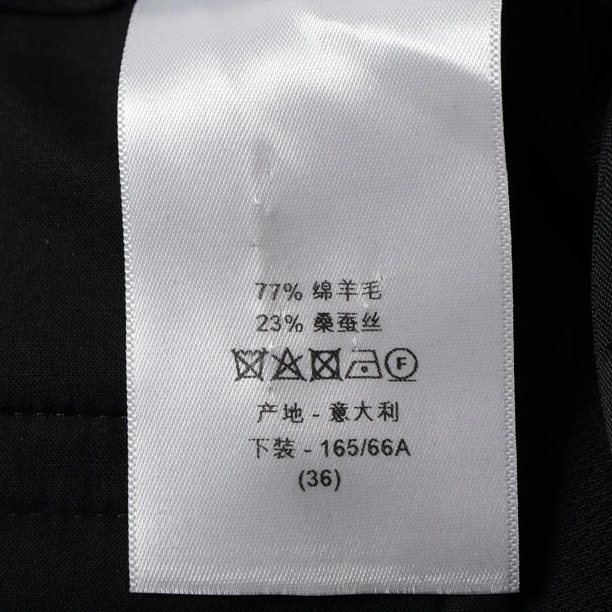 Christian Dior Pantalones de Lana Negros en venta 4