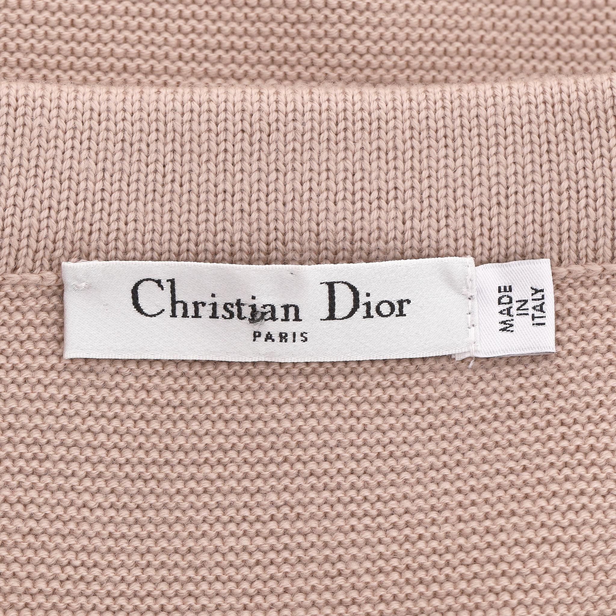Ensemble Top et Jupe en laine avec ceinture en cuir Christian Dior en vente 8