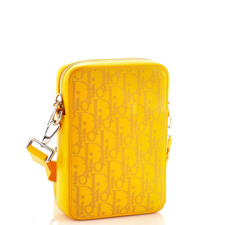 Christian Dior World Tour Zip Messenger Pouch Oblique Galaxy Leather