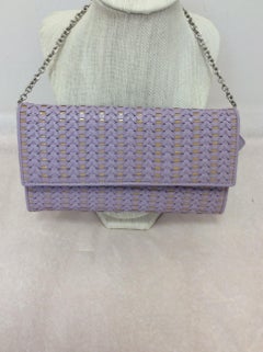 Christian Dior Woven Leather Wallet on Chain w/Dust Bag Store COA Unused