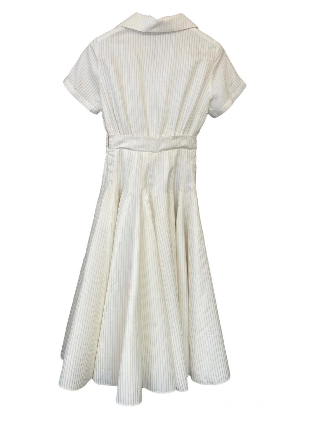 Women's Christian Dior Woven Pleated Mid Length Dress For Sale