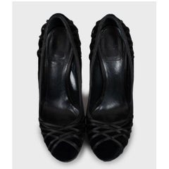 Christian Dior Woven Textile Wedge Heels, Size 38