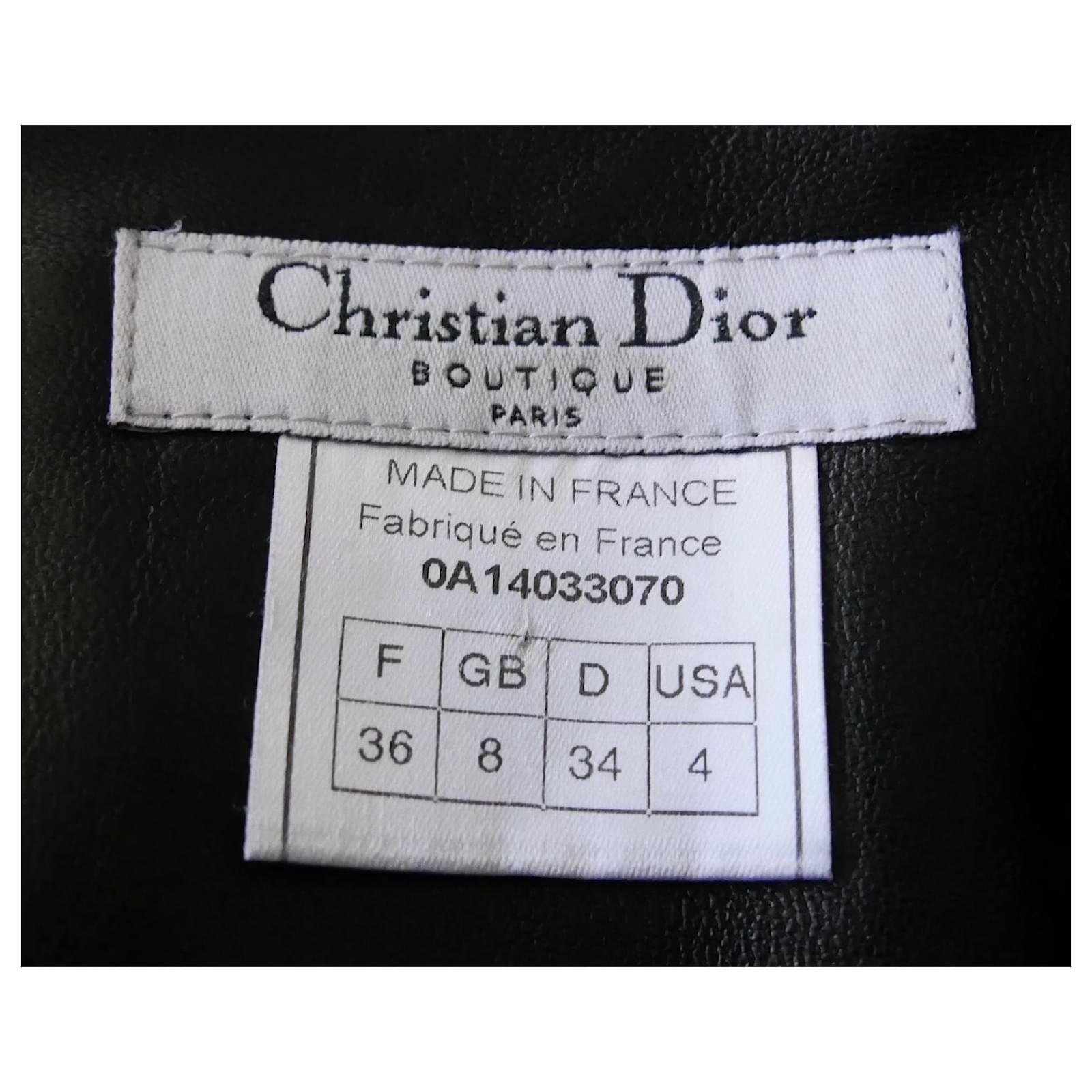 Christian Dior x Galliano AW00 Jupe crayon à fermeture éclair en cuir en vente 2