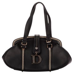 Christian Dior x John Galliano 2005 Schwarze Schultertasche