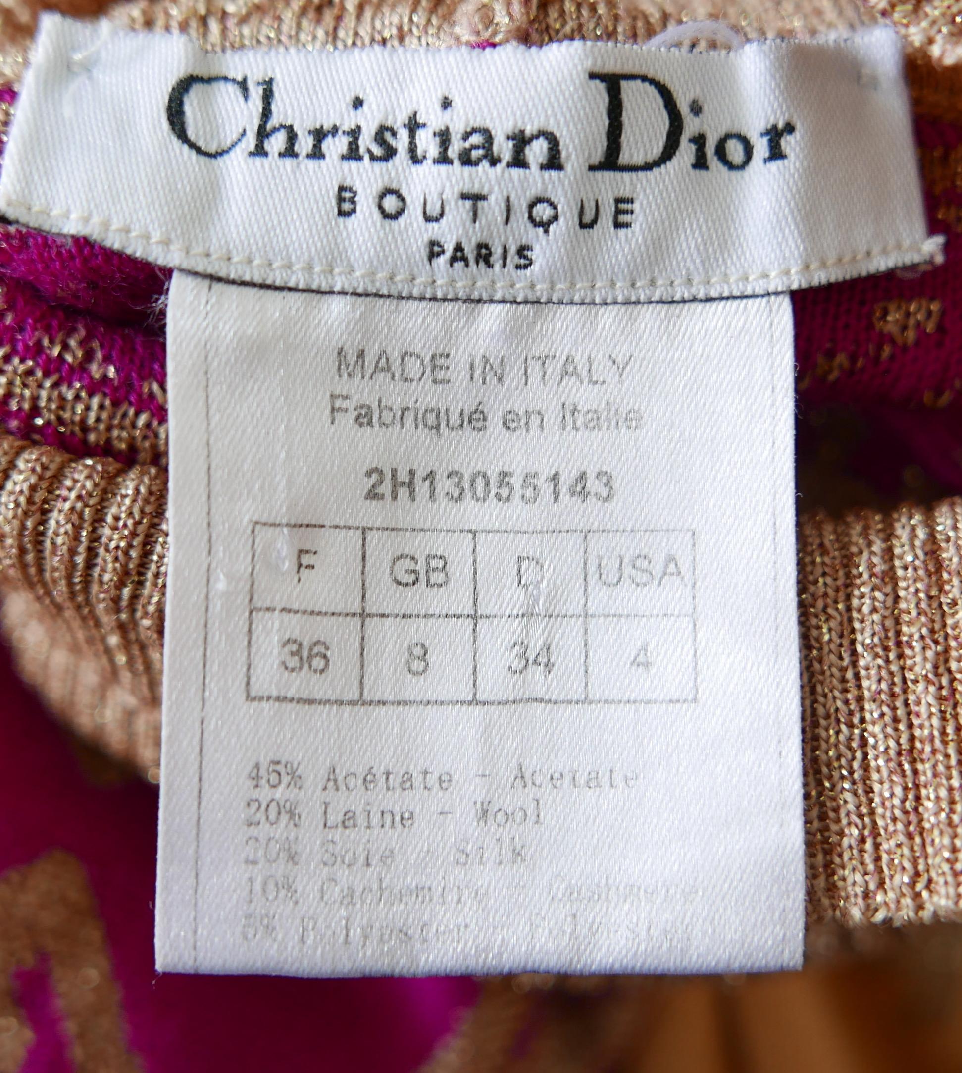Pull dégradé Christian Dior x John Galliano automne 2002  en vente 1