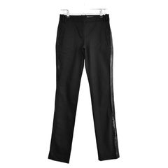 Christian Dior x John Galliano for Christian Dior Autunno 2006 Pantaloni neri con finiture in PVC