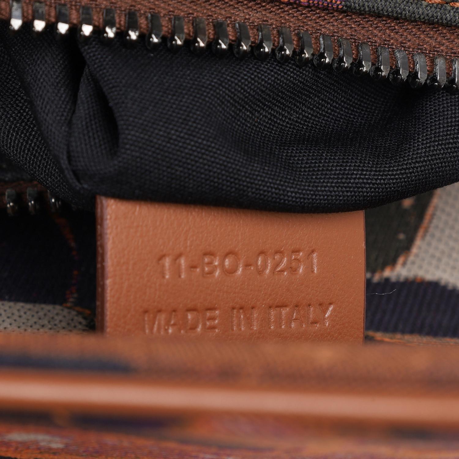 CHRISTIAN DIOR X Peter Doig Denim Soft Camouflage Saddle Uomo Crossbody Bag in vendita 8