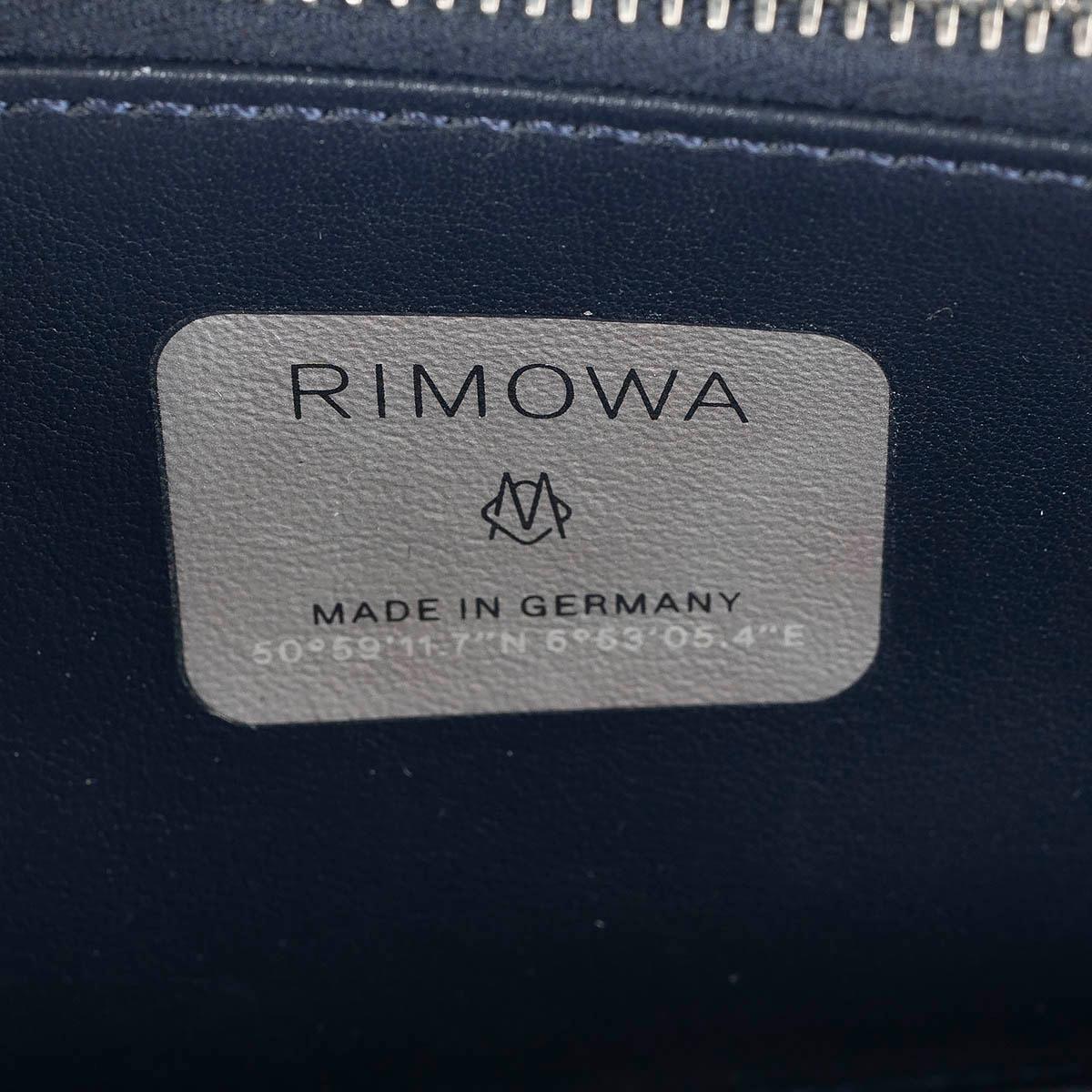 CHRISTIAN DIOR x RIMOWA blue aluminum 2022 PERSONAL CLUTCH Crossbody Bag For Sale 4