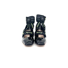 Christian Dior x Roger Vivier Black Patent Leather 62-22 Maryjane Pumps 38