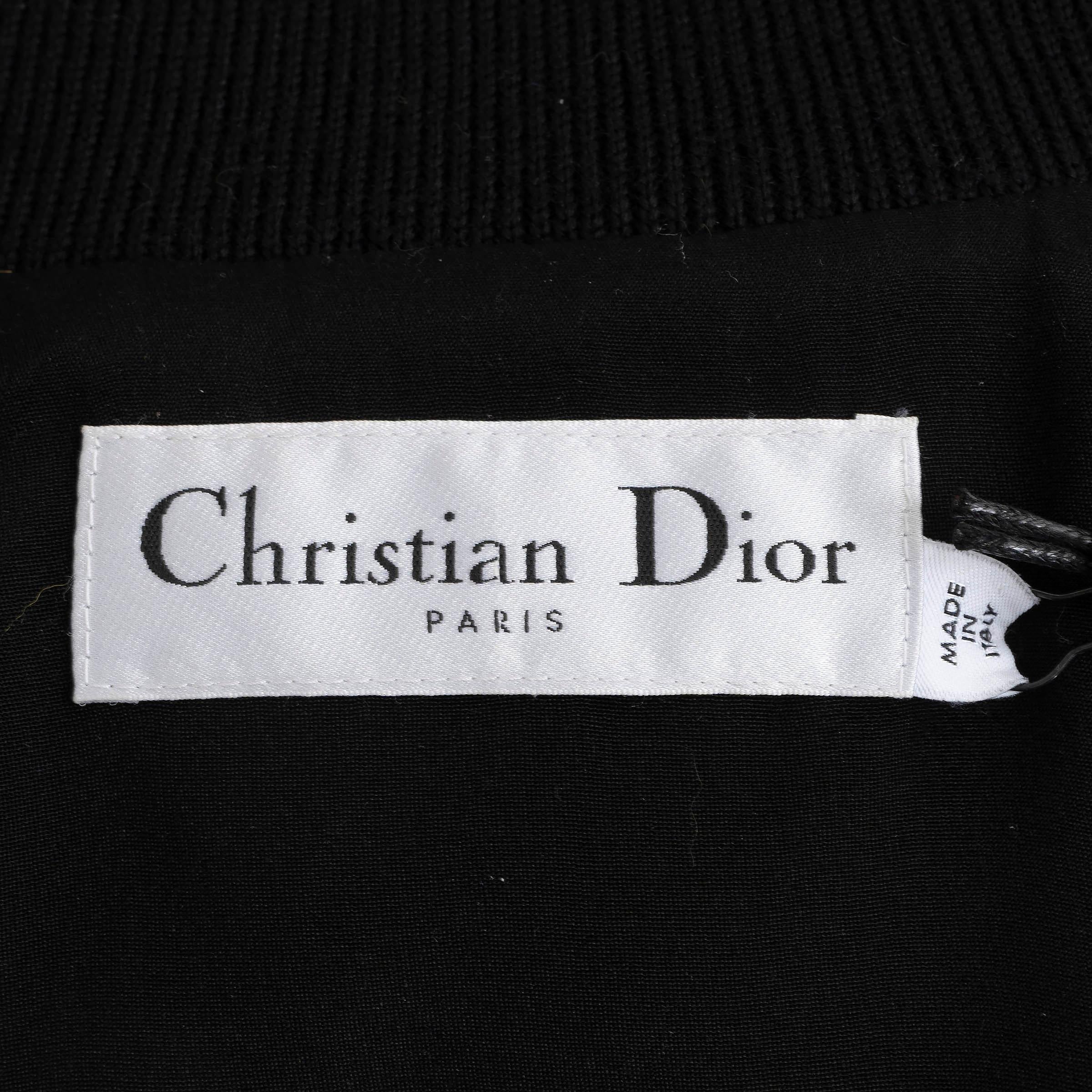 CHRISTIAN DIOR yellow 2022 CHECK'N'DIOR MINK FUR Bomber Jacket 36 XS For Sale 3