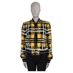 CHRISTIAN DIOR yellow 2022 CHECK'N'DIOR MINK FUR Bomber Jacket 36 XS