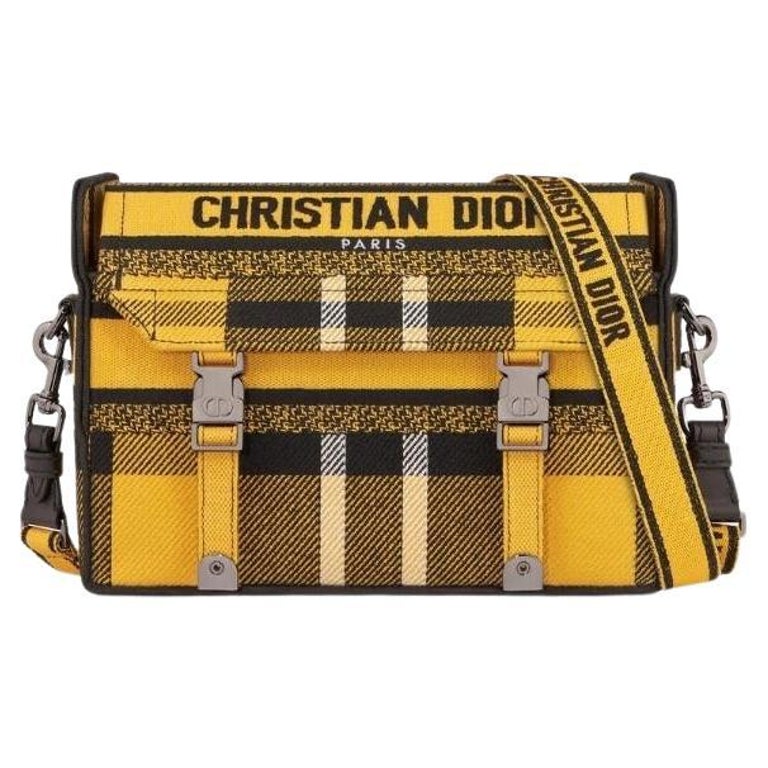 Christian Dior Yellow and black DIORCAMP SMALL BAG For Sale at 1stDibs