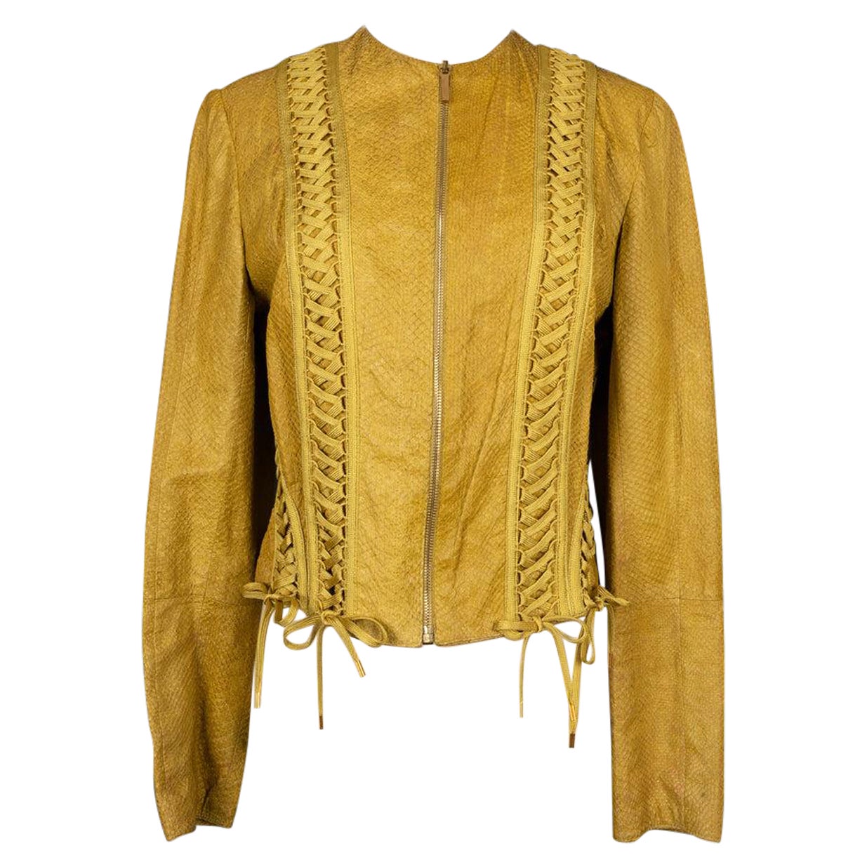 Christian Dior Yellow Salmon Leather Jacket, 2002