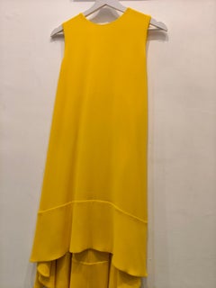 Christian Dior yellow silk dress size fr 34