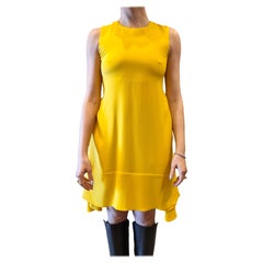 Christian Dior yellow silk dress size fr 34
