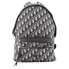 Christian Dior Rucksack mit Rundum-Reißverschluss Oblique Canvas Small