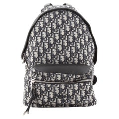 Christian Dior Zip Around Backpack Oblique Canvas Small