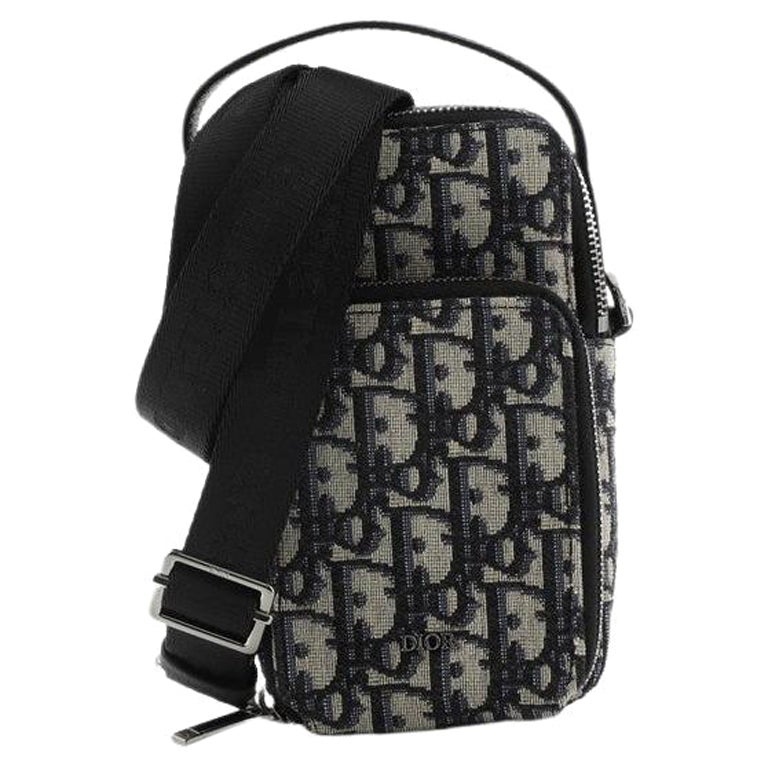 Christian Dior Zip um Crossbody Tasche schräg Canvas Mini