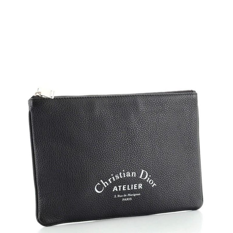 Christian Dior Zip Pouch Leather Small at 1stDibs