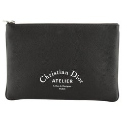 Christian Dior Zip Pouch Leather Small